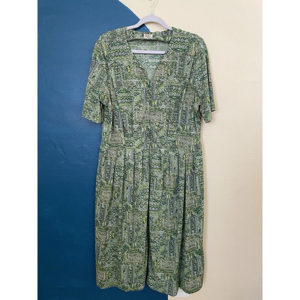 Vintage Plus Size Shelton Stroller Zip Front Shirt Dress- Size 24.5